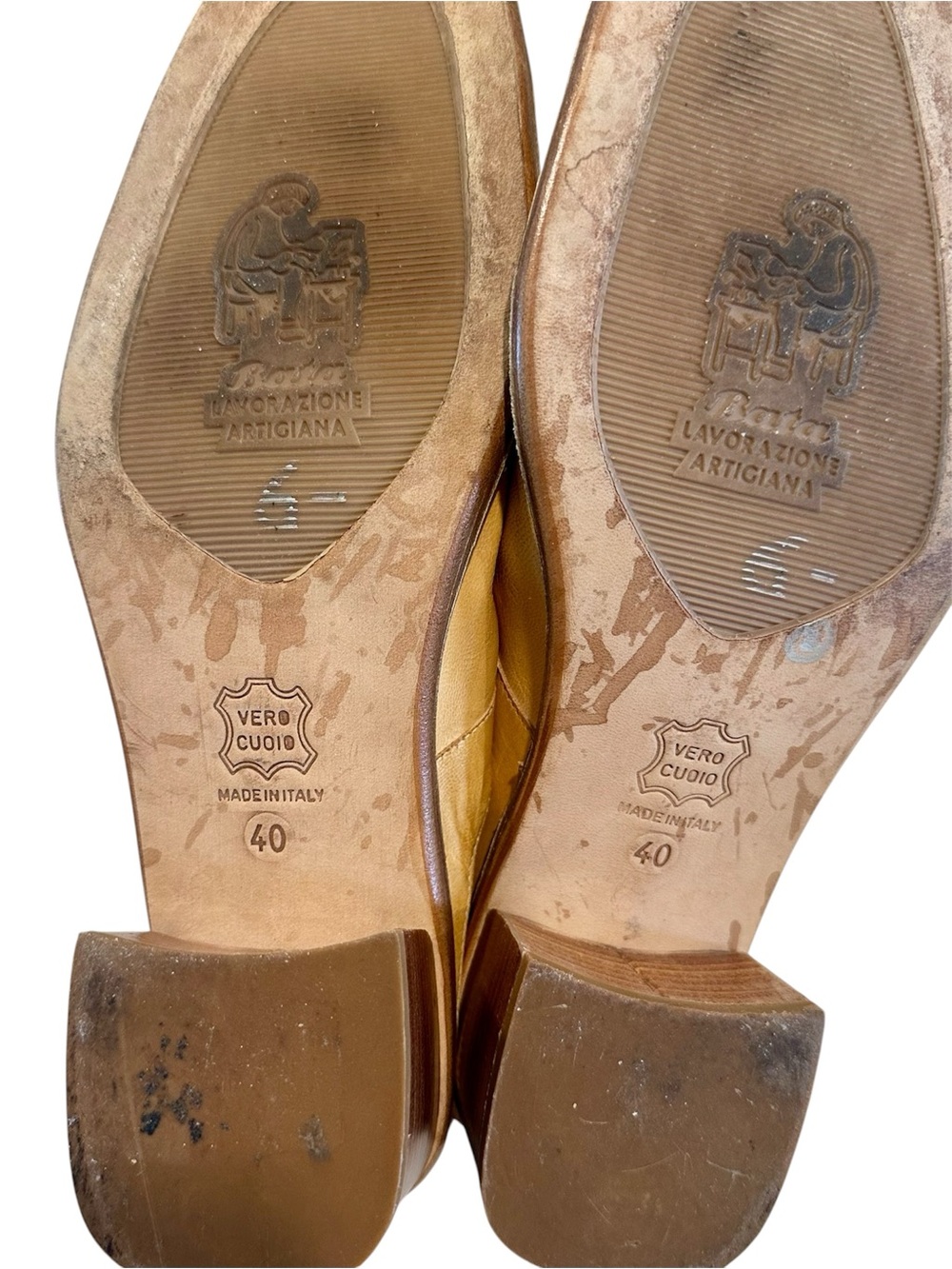 Italian Leather Slip-On Mules in Tan - EU 40 US 9.5 - Picture 2 of 7